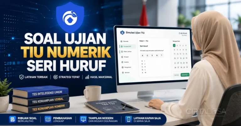 Soal Ujian TIU Numerik [Seri Huruf] & Pembahasannya